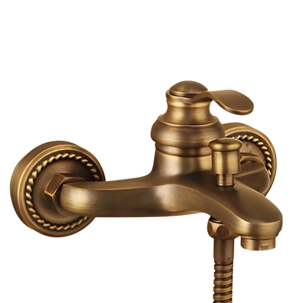 Mitigeur baignoire rétro bronze en laiton