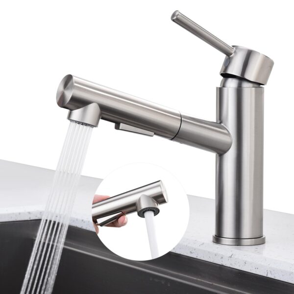 Robinet cuisine avec douchette extractible mitigeur 2 modes de jet