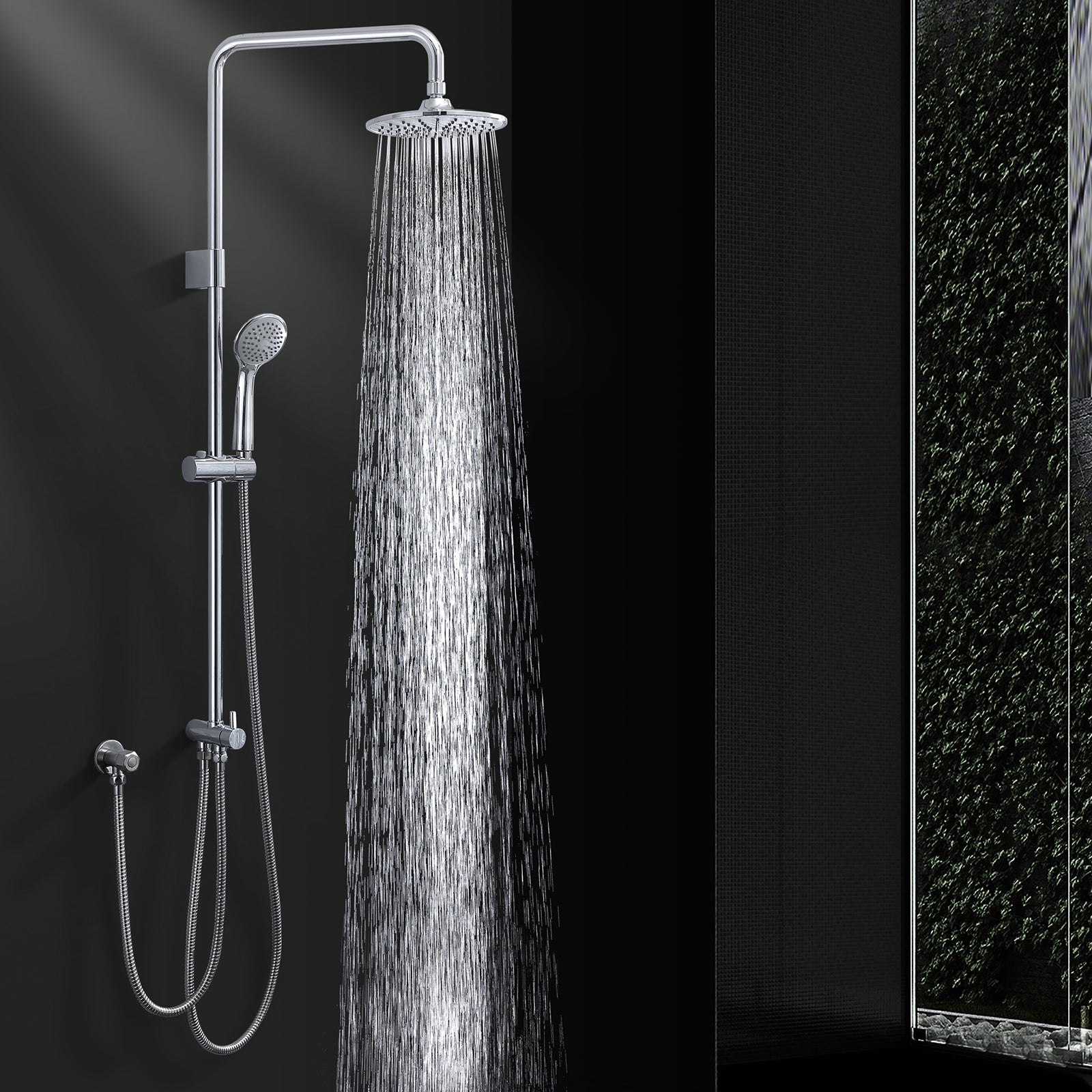 Système de douche séparable avec colonne sans robinetterie et mitigeur thermostatique cascade – Image 7