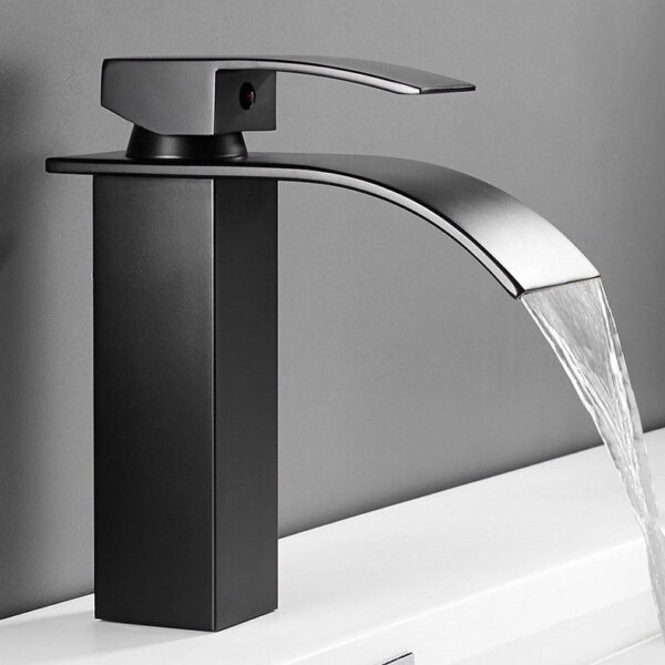Robinet mitigeur salle de bain céramique design contemporain