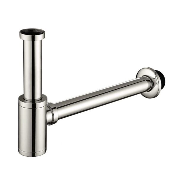 Siphon de lavabo chromé acier inoxydable anti-odeur pour évier