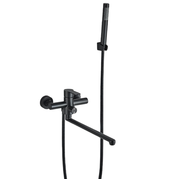 Mitigeur baignoire design finition noir mat