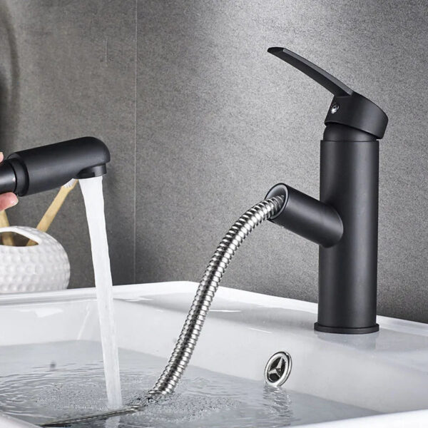 Robinet mitigeur avec douchette pour salle de bain