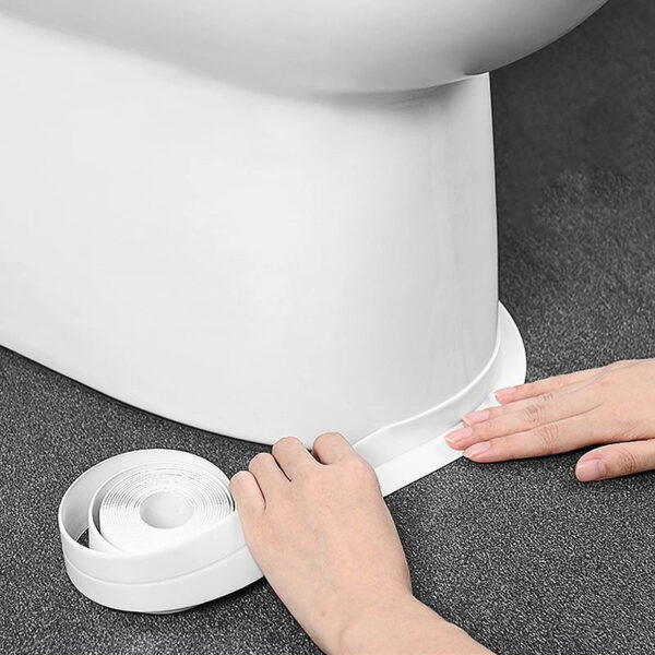 Bande d'étanchéité anti-moisissure pour salle de bain et cuisine