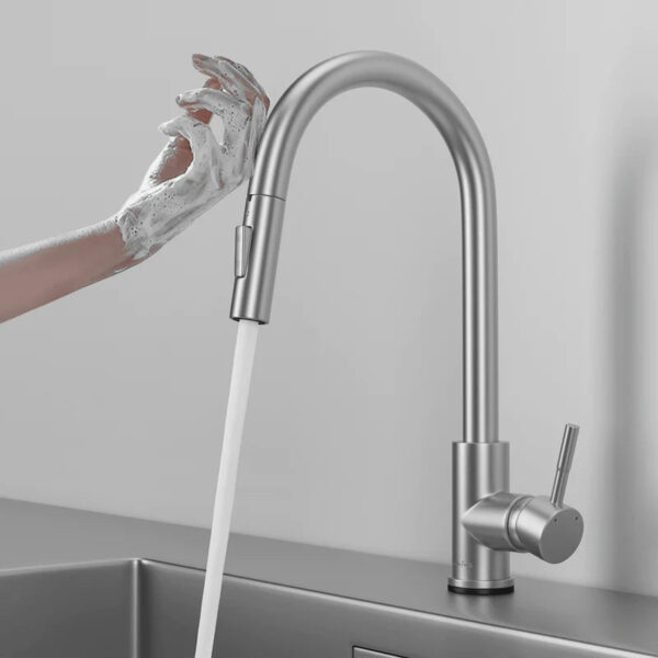 Robinet de cuisine rétractable tactile premium