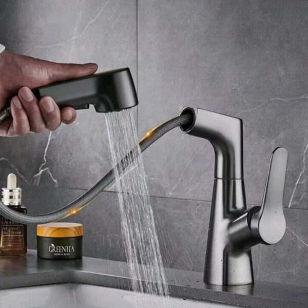 Robinet mitigeur cuisine avec douchette extractible multifonction
