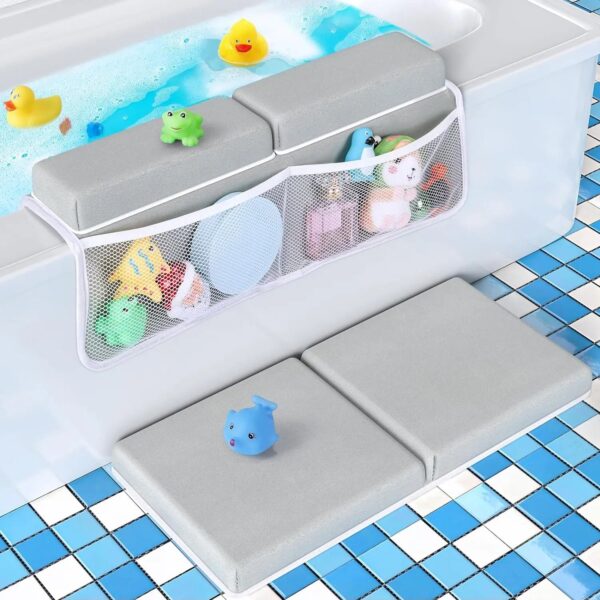 Tapis de bain antidérapant pour bébé avec coussin ergonomique